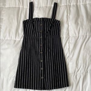 black striped dress